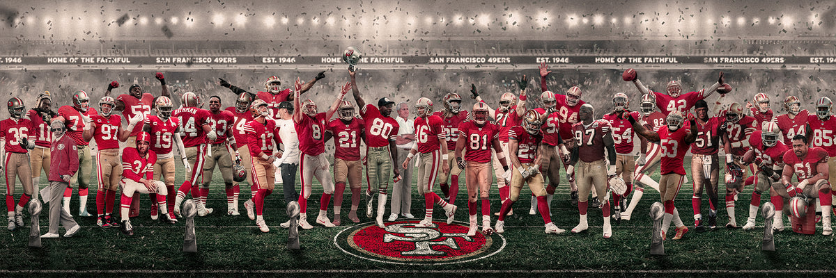 49ers | "Legends & Icons" Edition | Canvas Framed Wall Art