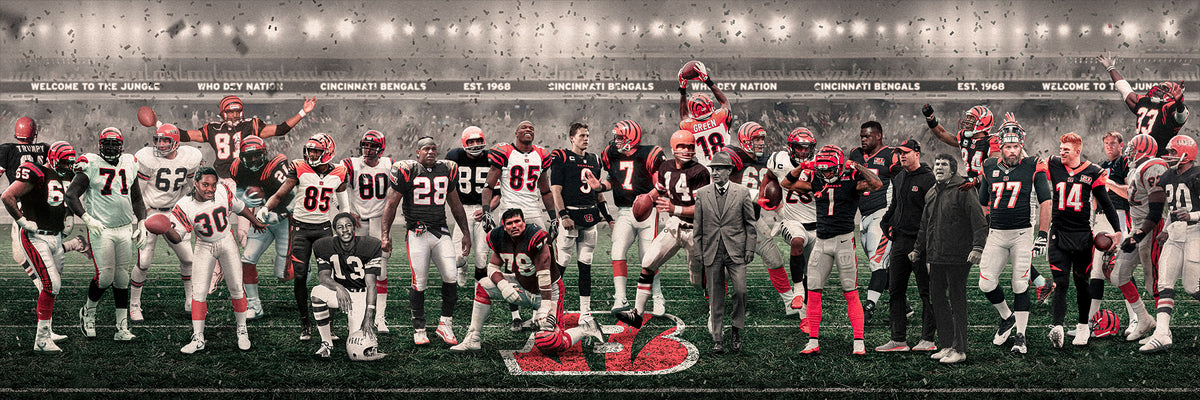 Bengals | "Legends & Icons" Edition | Canvas Framed Wall Art