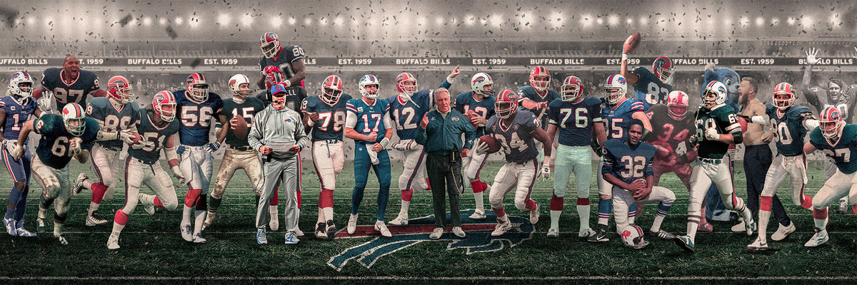 Bills | "Legends & Icons" Edition | Canvas Framed Wall Art