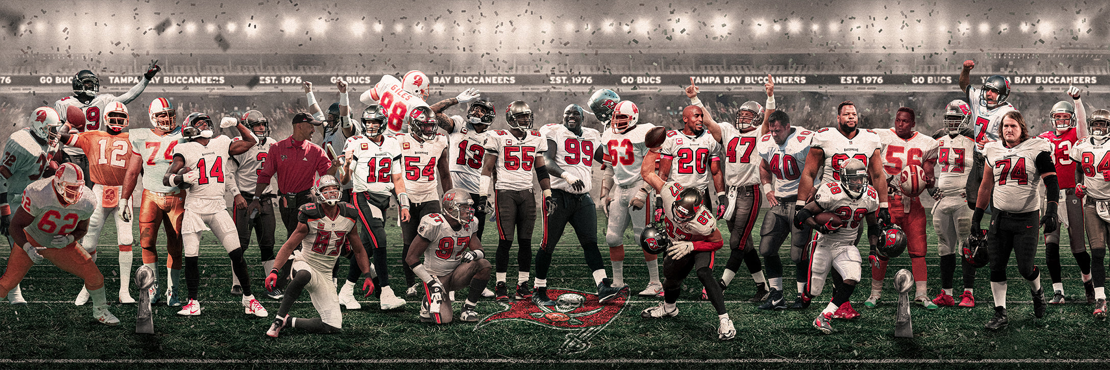 Buccaneers | "Legends & Icons" Edition | Canvas Framed Wall Art