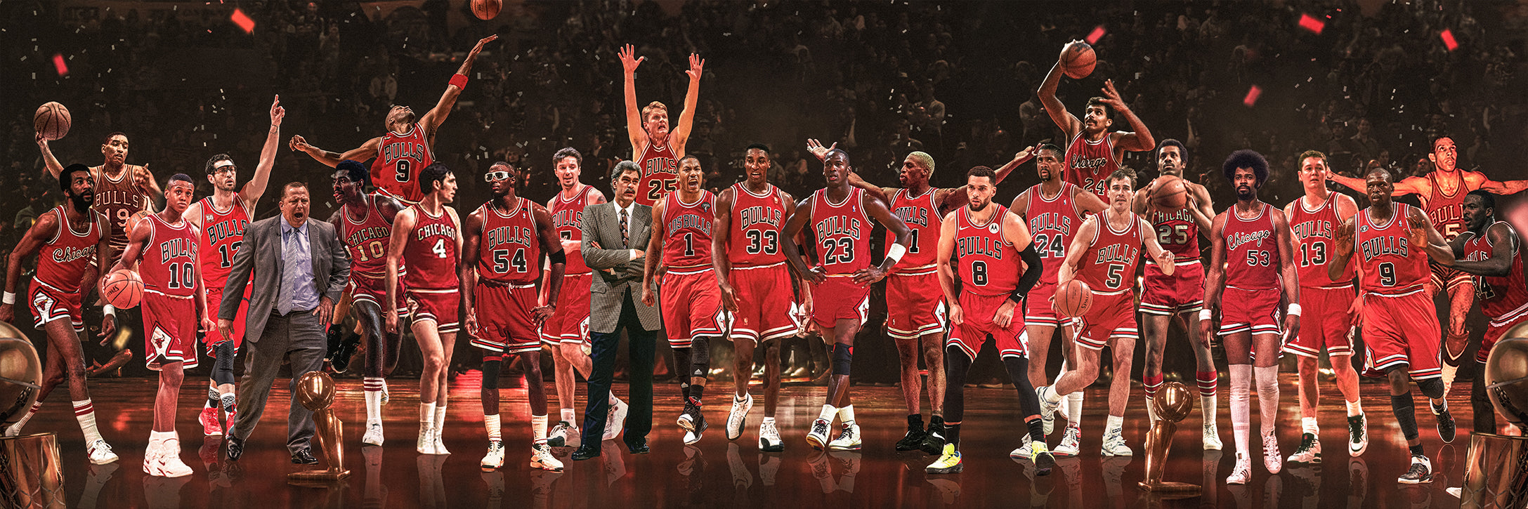 Bulls | "Legends & Icons" Edition | Canvas Framed Wall Art
