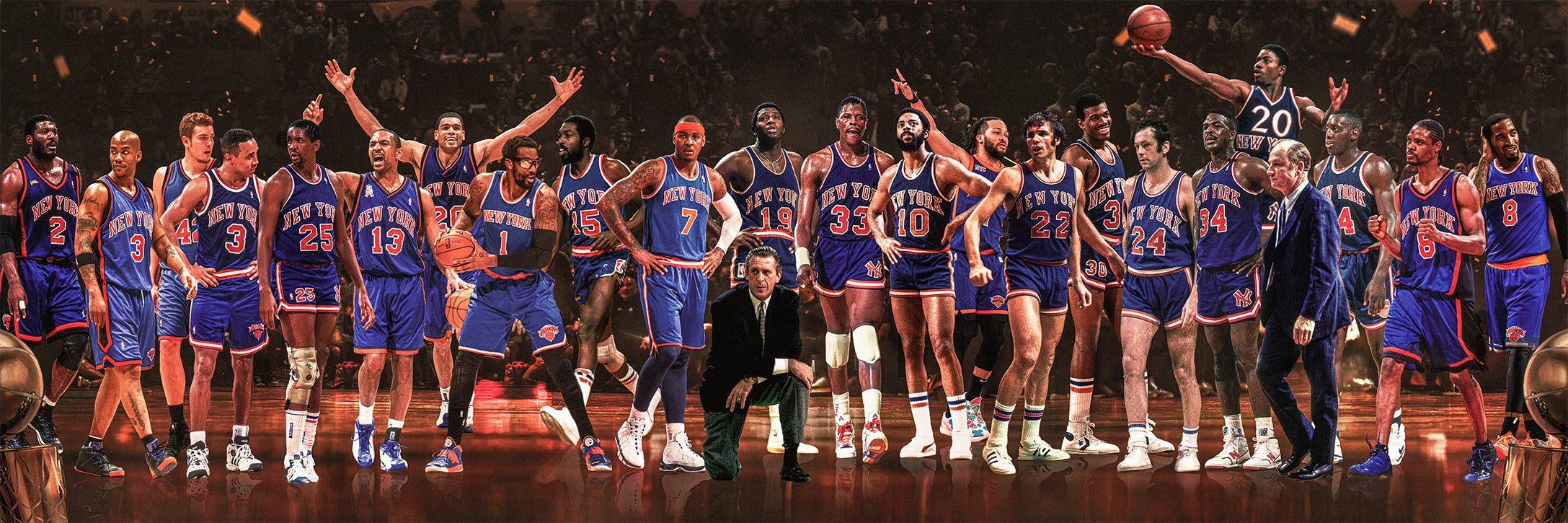 Knicks | "Legends & Icons" Edition | Canvas Framed Wall Art