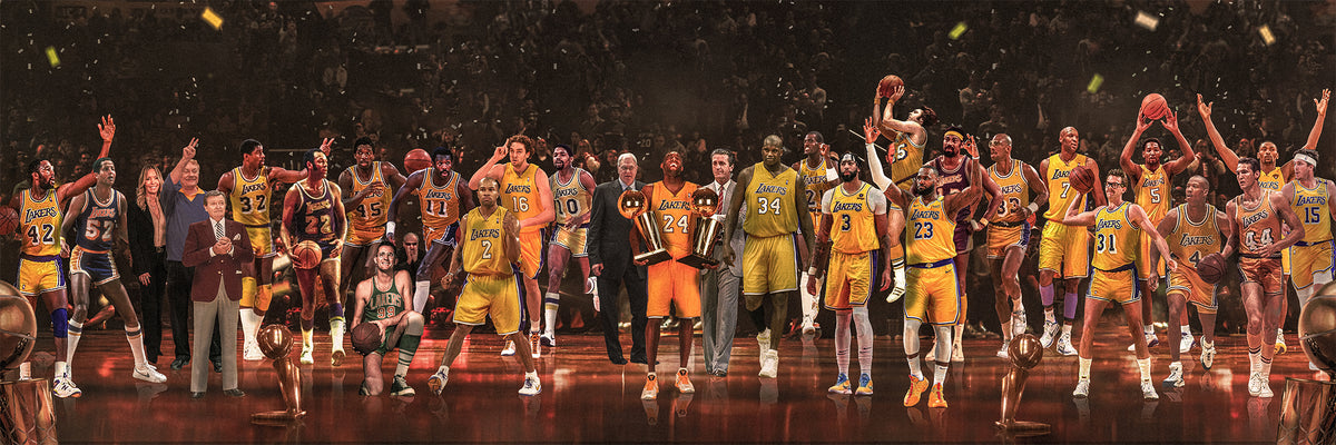 Lakers | "Legends & Icons" Edition | Canvas Framed Wall Art