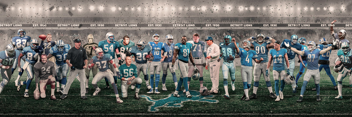 Lions | "Legends & Icons" Edition | Canvas Framed Wall Art