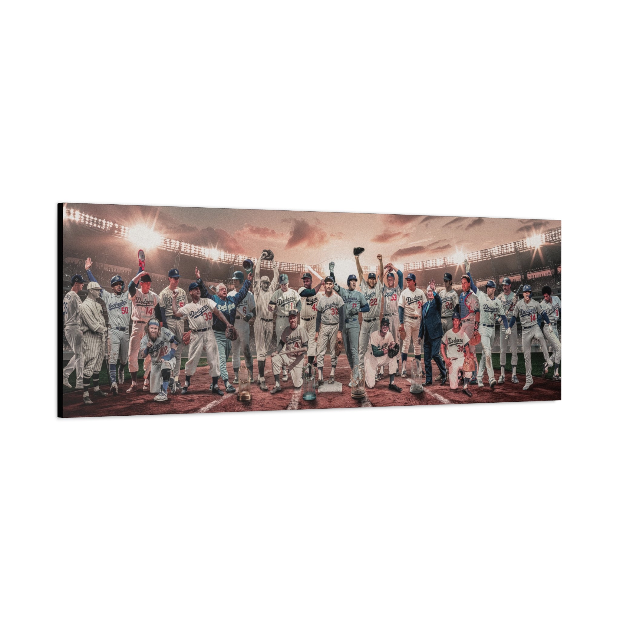 Dodgers | "Legends & Icons" Edition | Canvas Framed Wall Art
