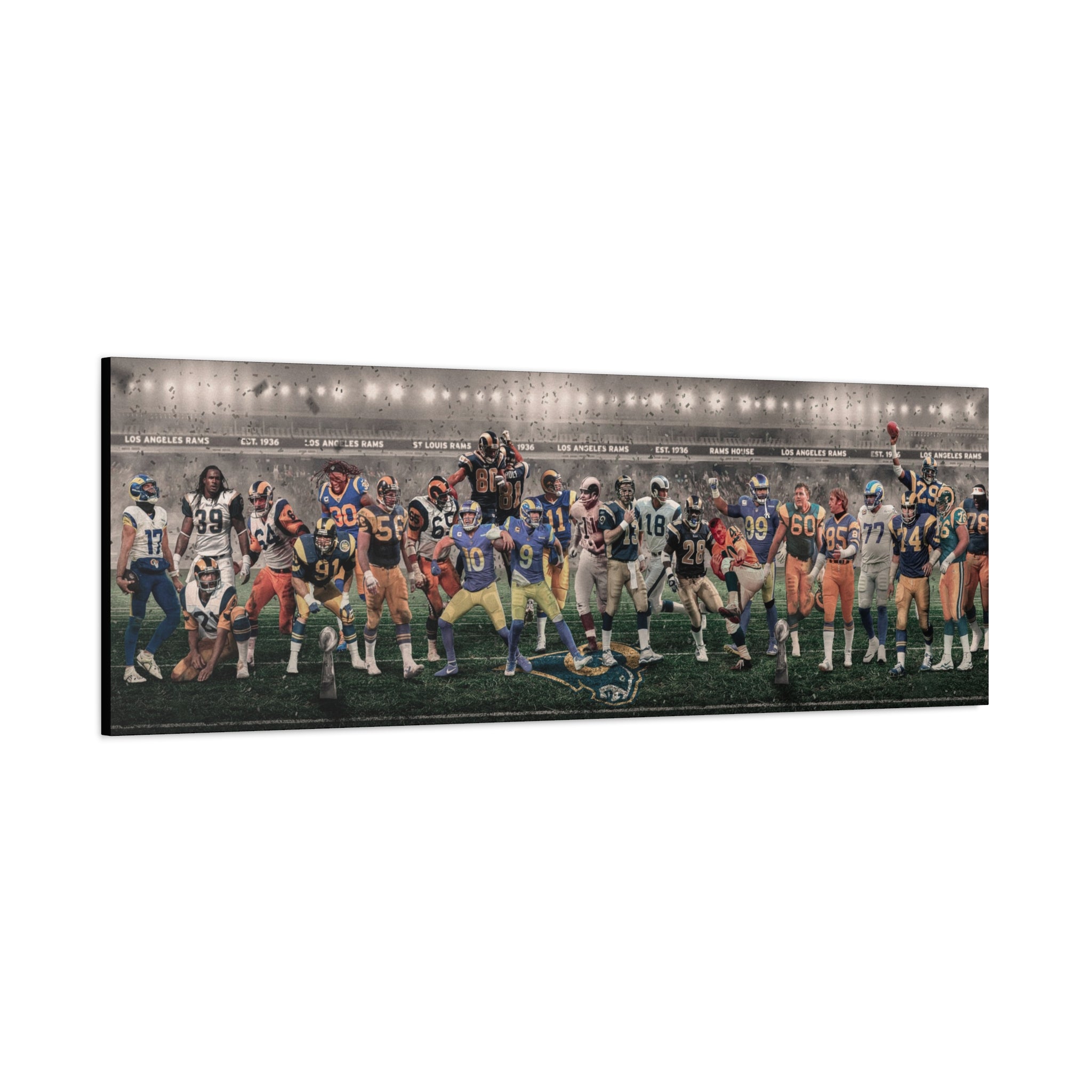 Rams | "Legends & Icons" Edition | Canvas Framed Wall Art