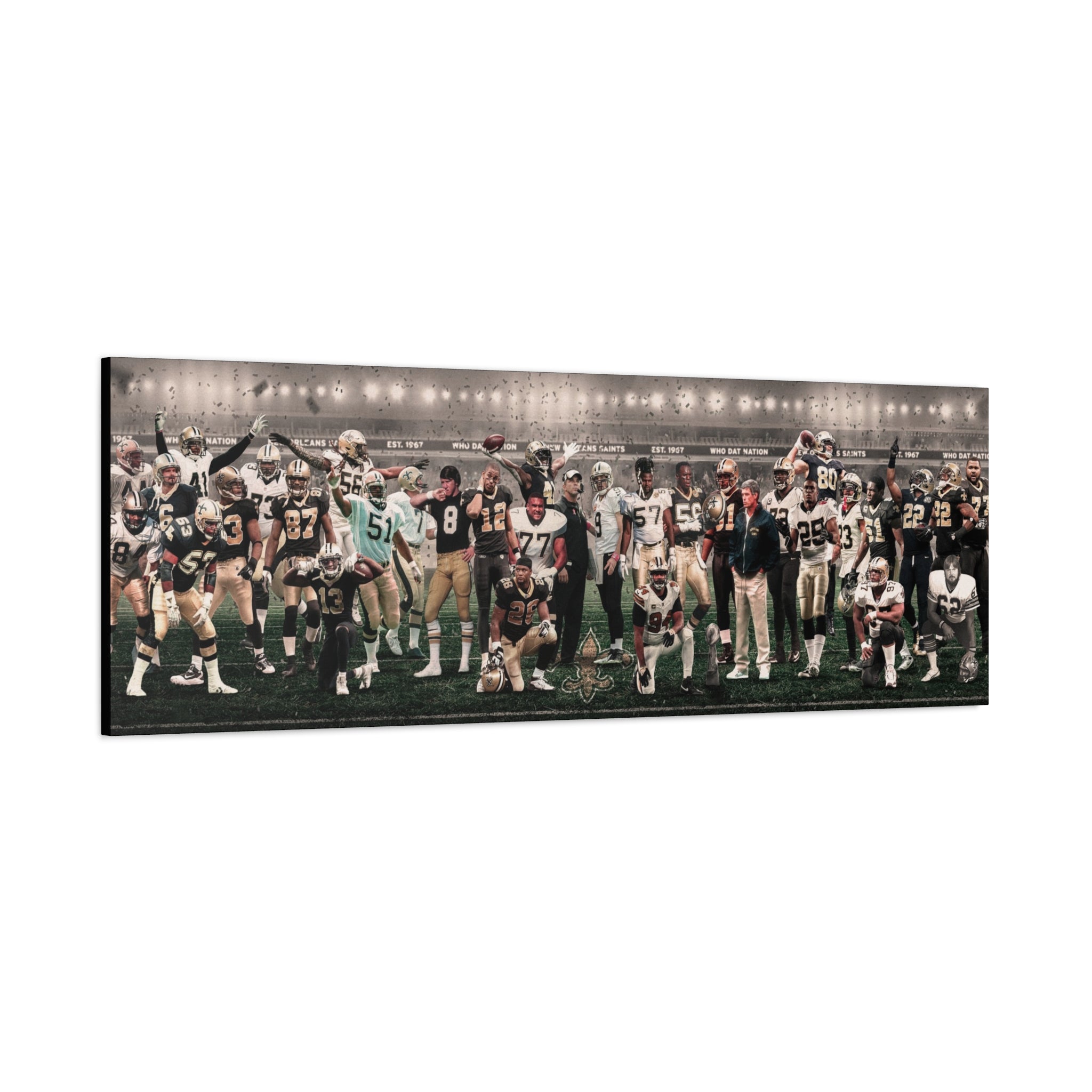 Saints | "Legends & Icons" Edition | Canvas Framed Wall Art