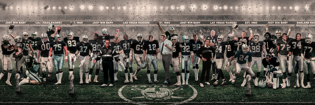 Raiders | "Legends & Icons" Edition | Canvas Framed Wall Art