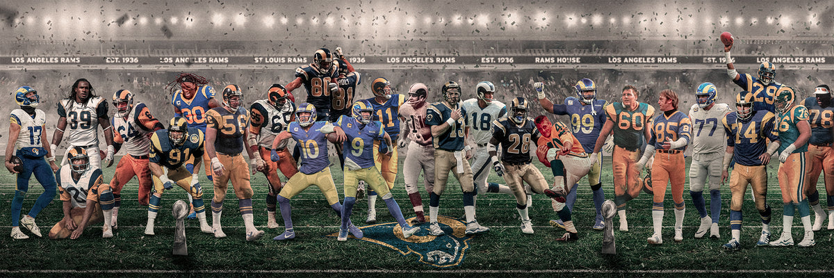 Rams | "Legends & Icons" Edition | Canvas Framed Wall Art