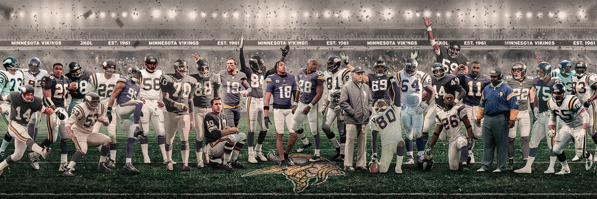 Vikings | "Legends & Icons" Edition | Canvas Framed Wall Art
