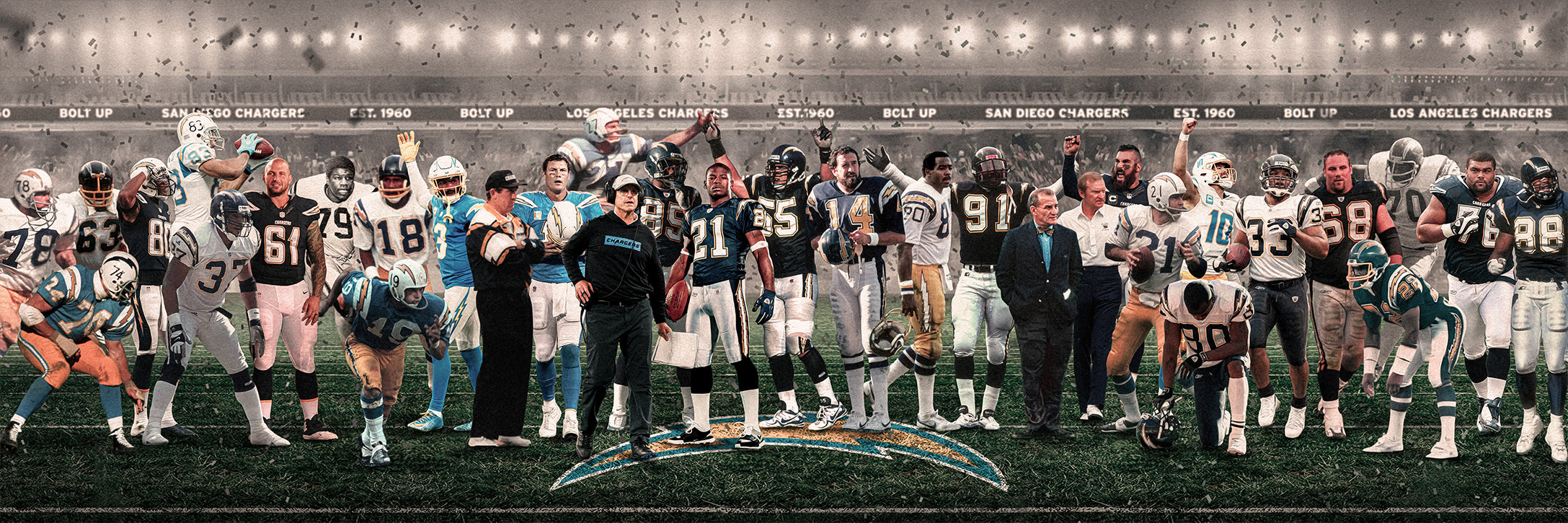 Chargers | "Legends & Icons" Edition | Canvas Framed Wall Art