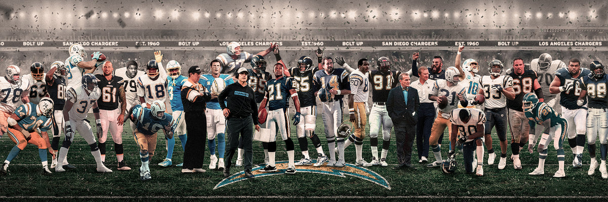 Chargers | "Legends & Icons" Edition | Canvas Framed Wall Art