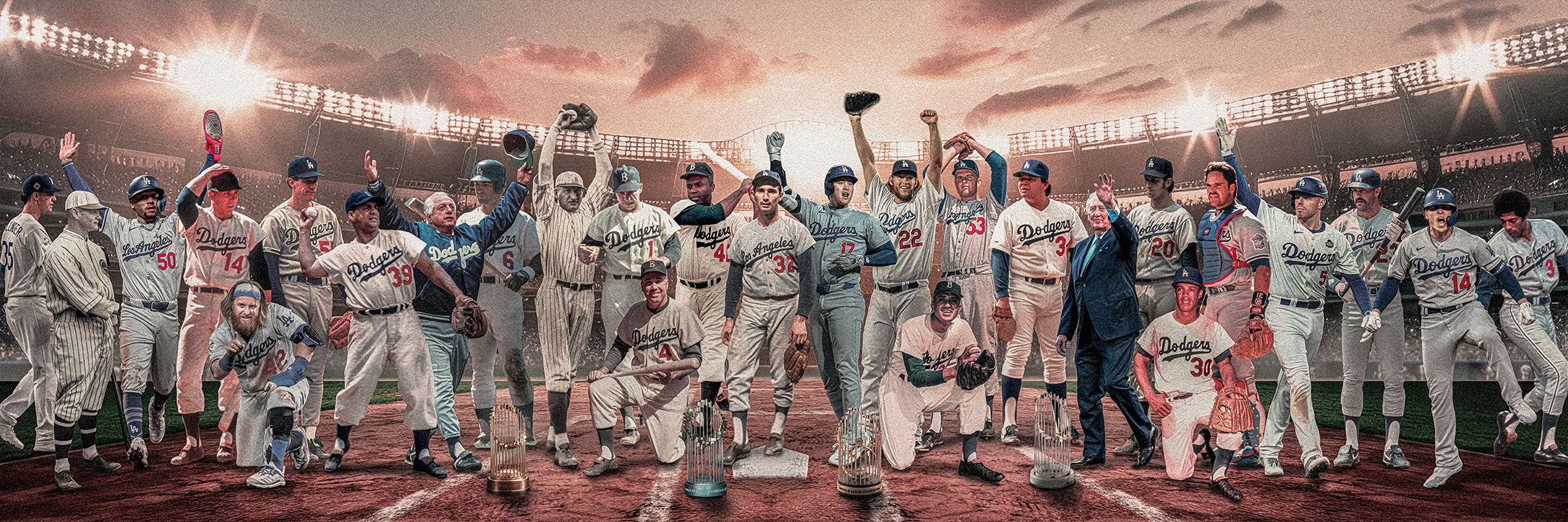 Dodgers | "Legends & Icons" Edition | Canvas Framed Wall Art
