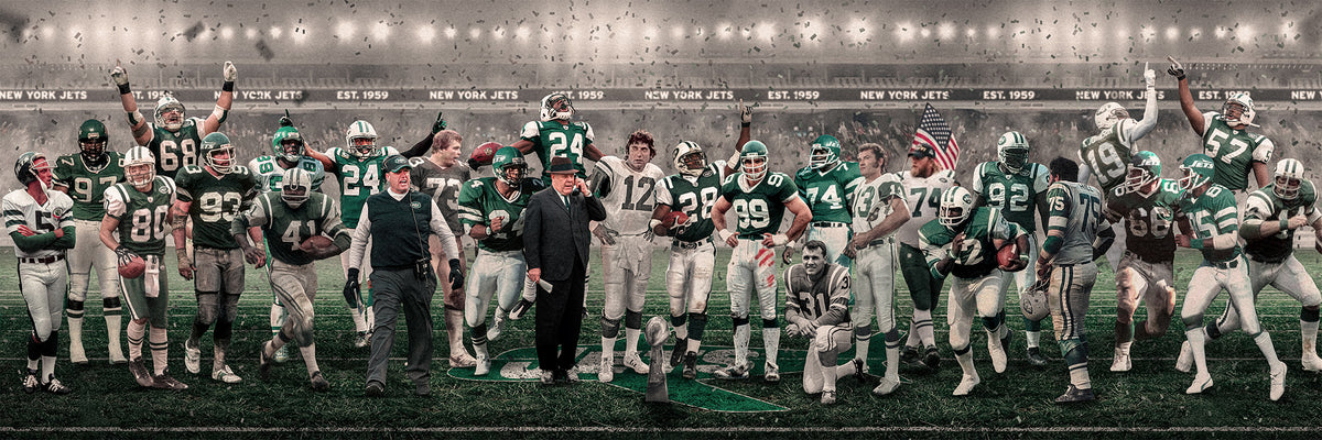 Jets | "Legends & Icons" Edition | Canvas Framed Wall Art