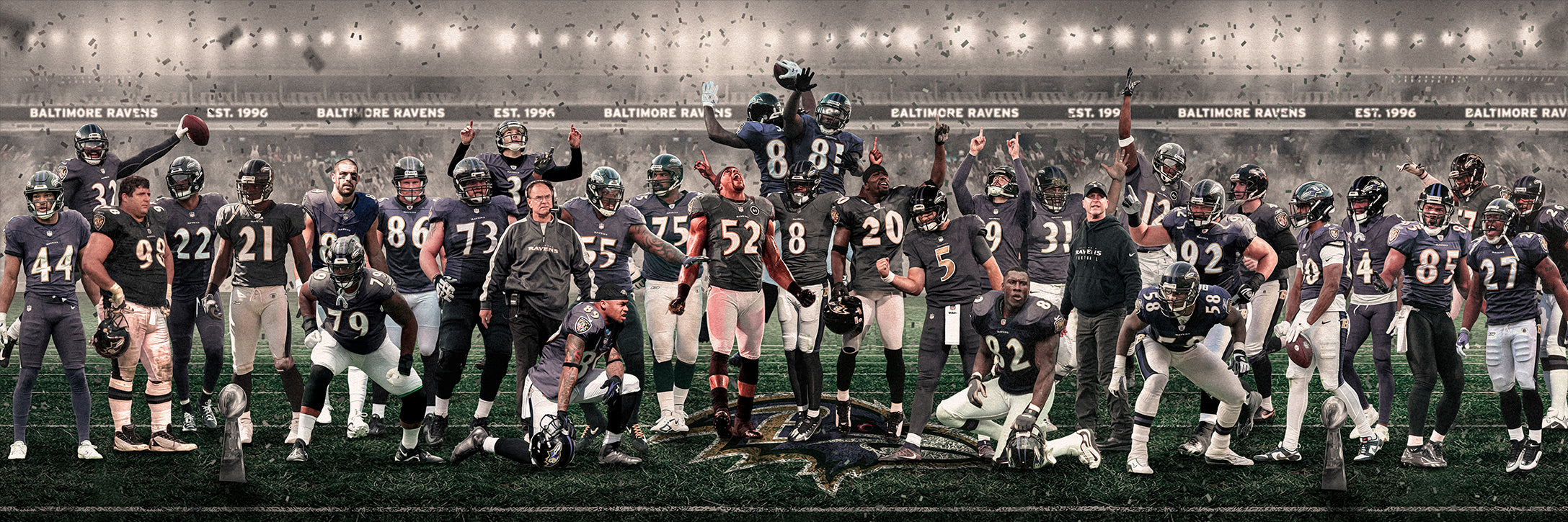 Ravens | "Legends & Icons" Edition | Canvas Framed Wall Art